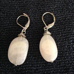 Peruvian Pink Opal Faceted Gemstone Earrings